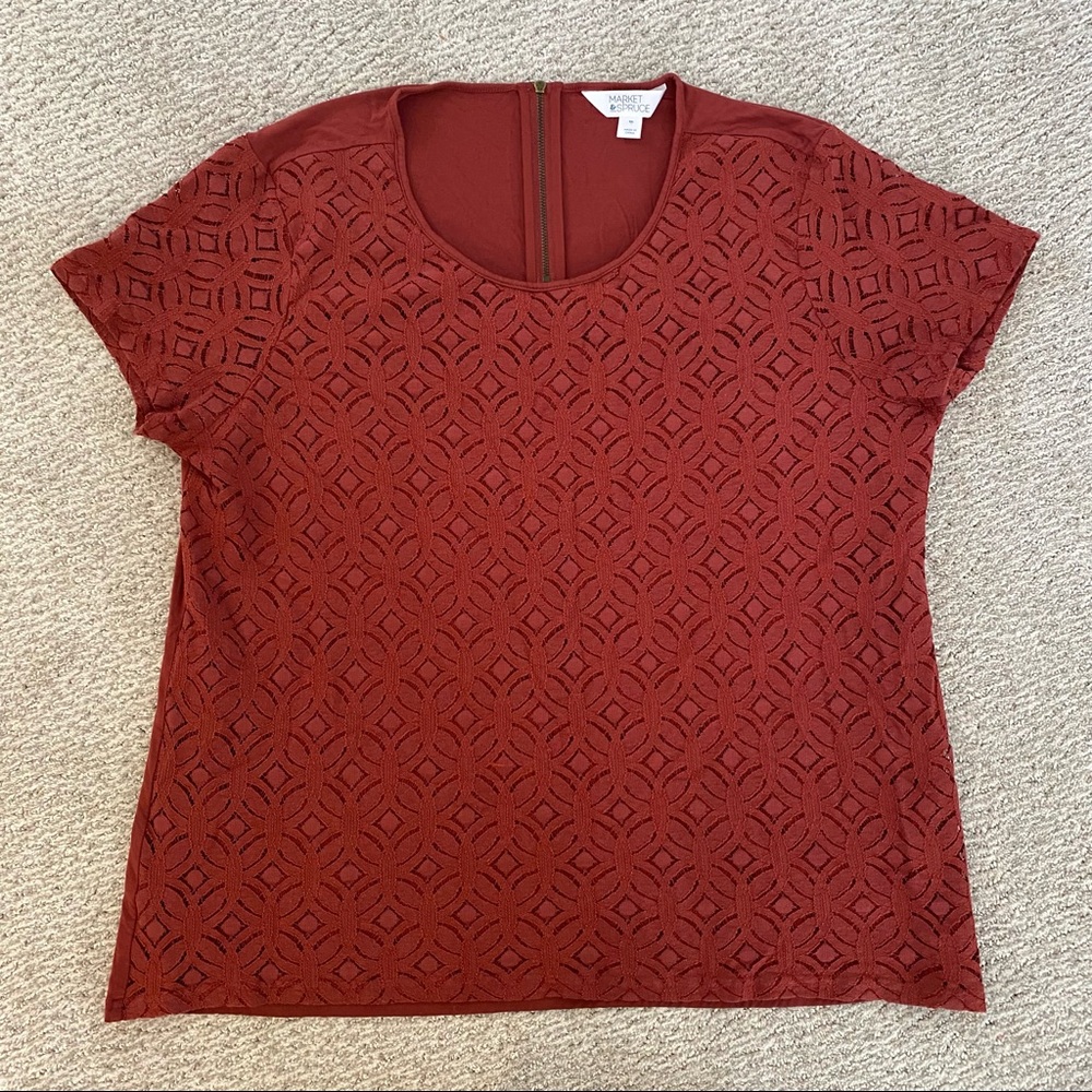 Market & Spruce Lace T-shirt